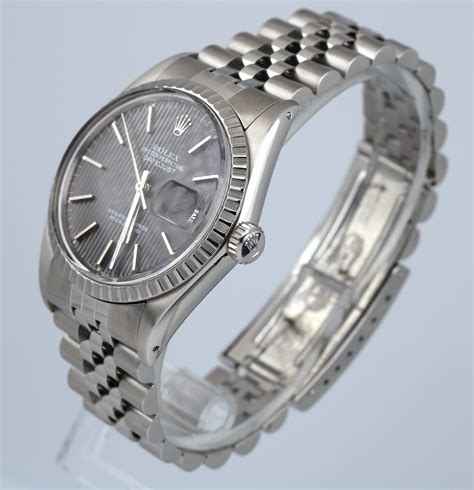 vintage rolex unisex stainless steel datejust watch 36mm